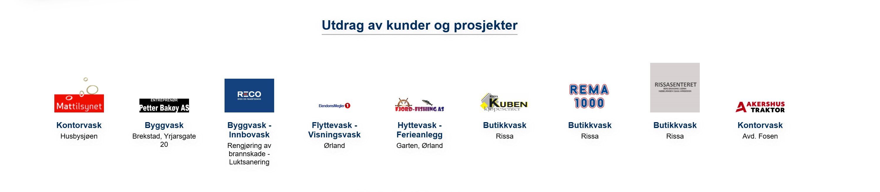 pz renhold kunder