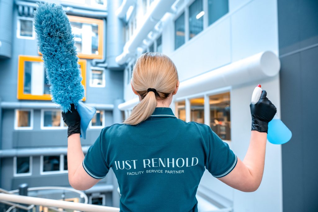 just renhold t skjorte logo